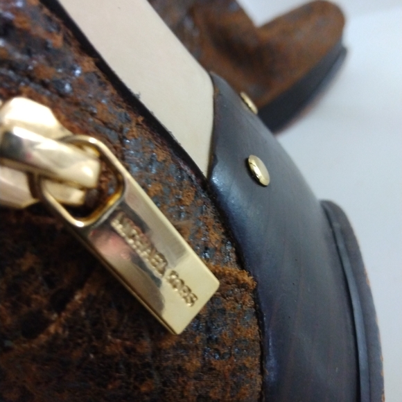 Michael Kors Snakeskin Leather Heel Boot - Picture 8 of 14